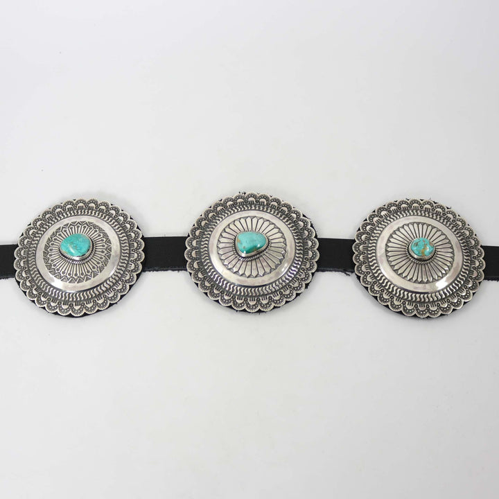 Royston Turquoise Concho Belt by Sunshine Reeves - Garland's