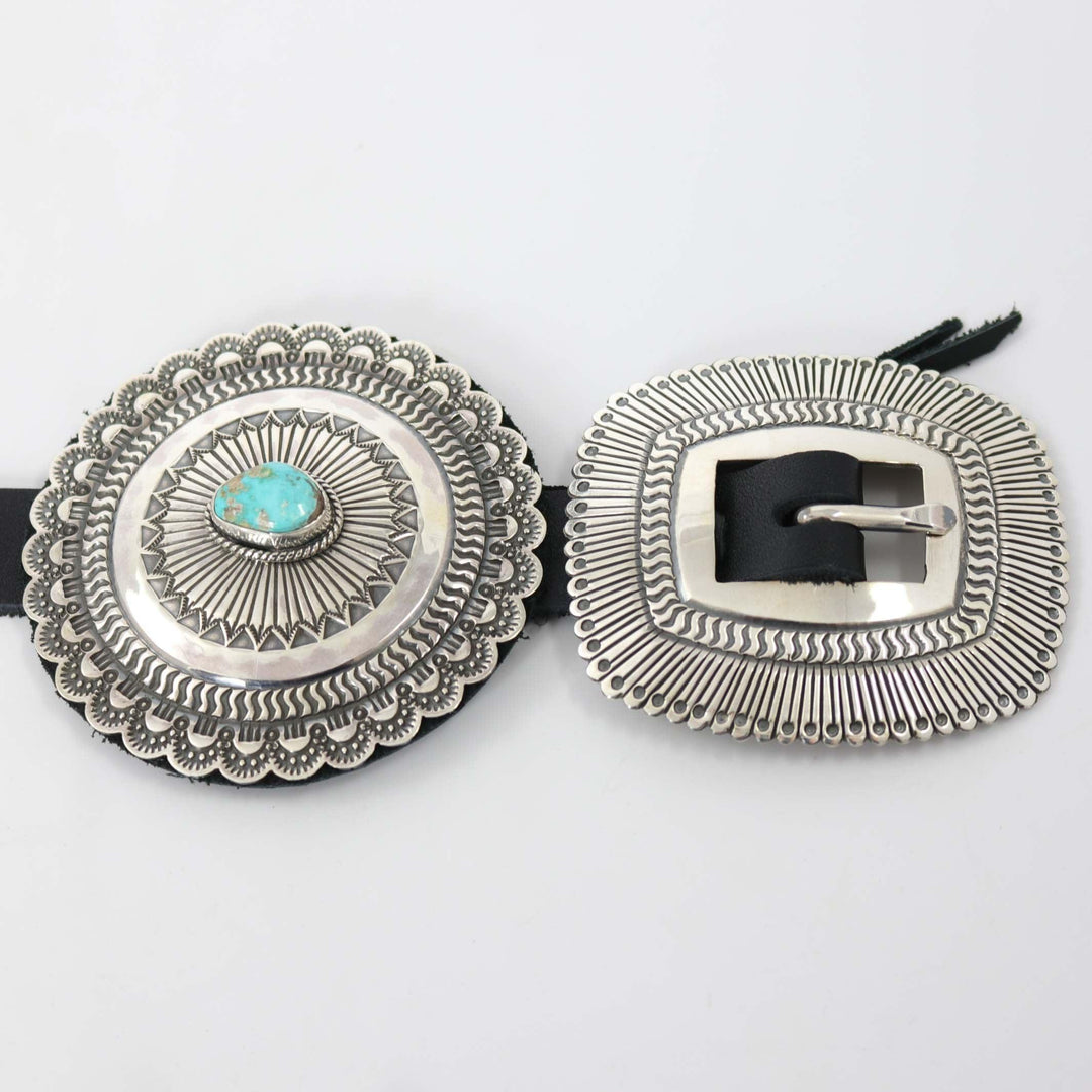 Royston Turquoise Concho Belt by Sunshine Reeves - Garland's