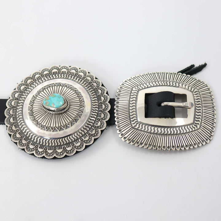 Royston Turquoise Concho Belt by Sunshine Reeves - Garland's