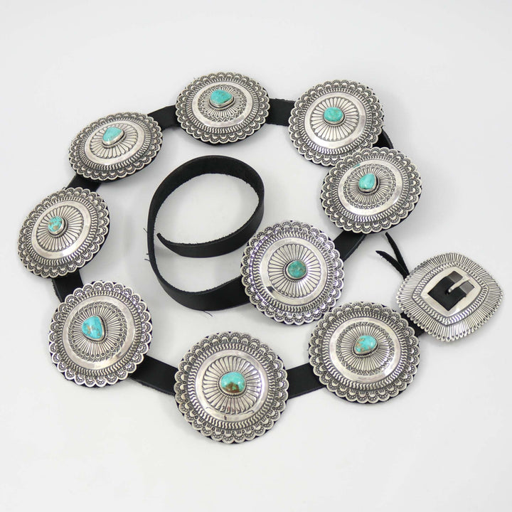 Royston Turquoise Concho Belt by Sunshine Reeves - Garland's