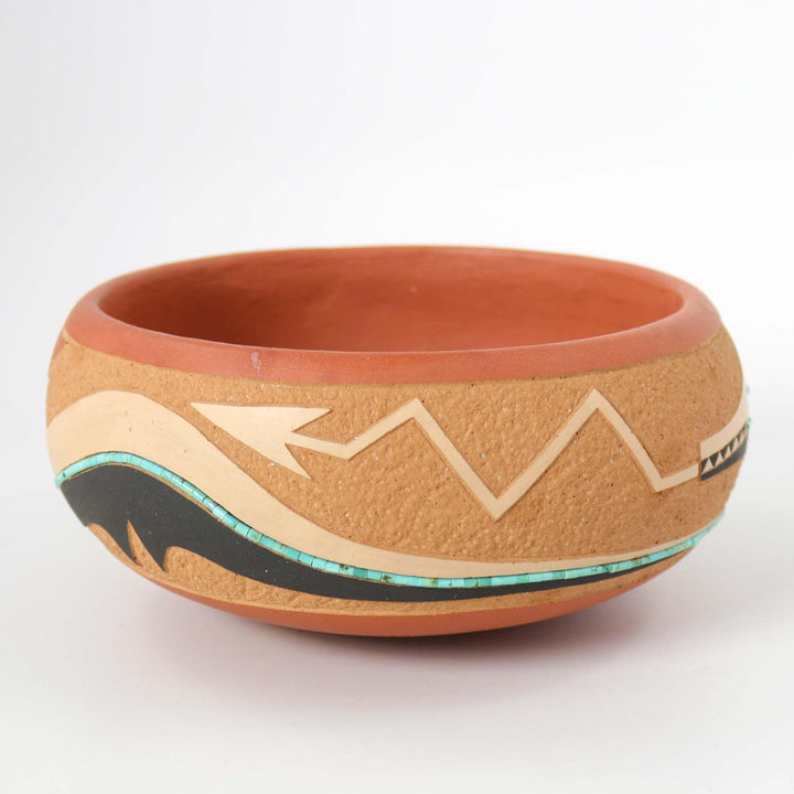 San Ildefonso Bowl by John Gonzales - Garland's