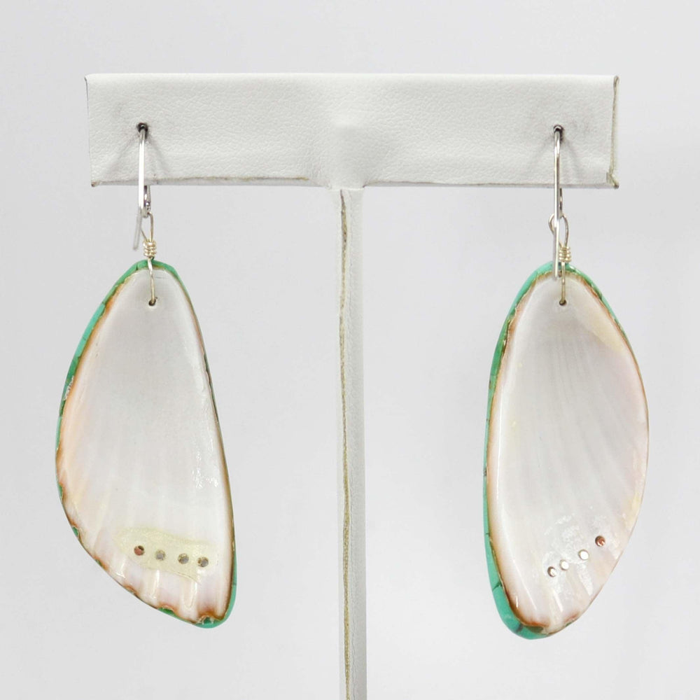Shell Inlay Earrings by Joe Jr. and Valerie Calabaza - Garland's