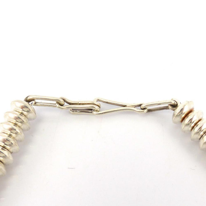 Silver Bead and Tab Necklace by Thomas Jim - Garland's