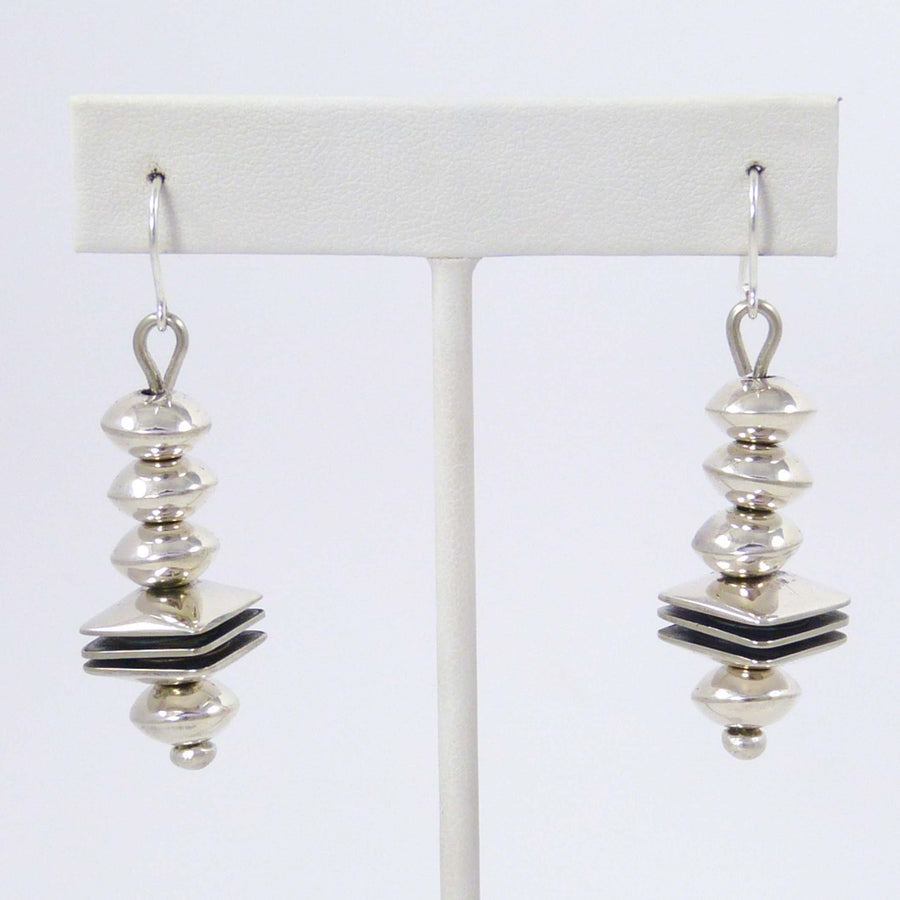 Silver Bead Earrings by Jack Tom - Garland's