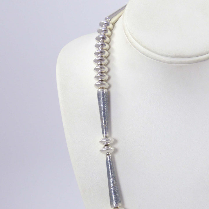 Silver Bead Necklace by Jack Tom - Garland's