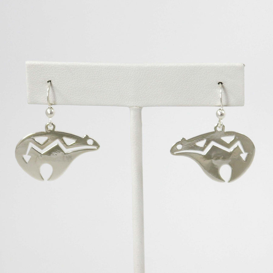 Silver Bear Earrings by Robert Taylor - Garland's