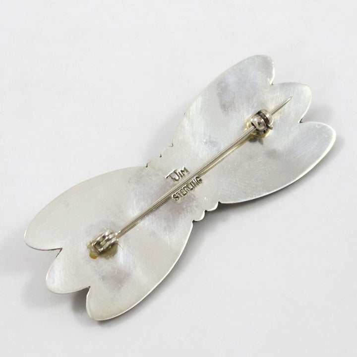 Silver Butterfly Pin by Thomas Jim - Garland's