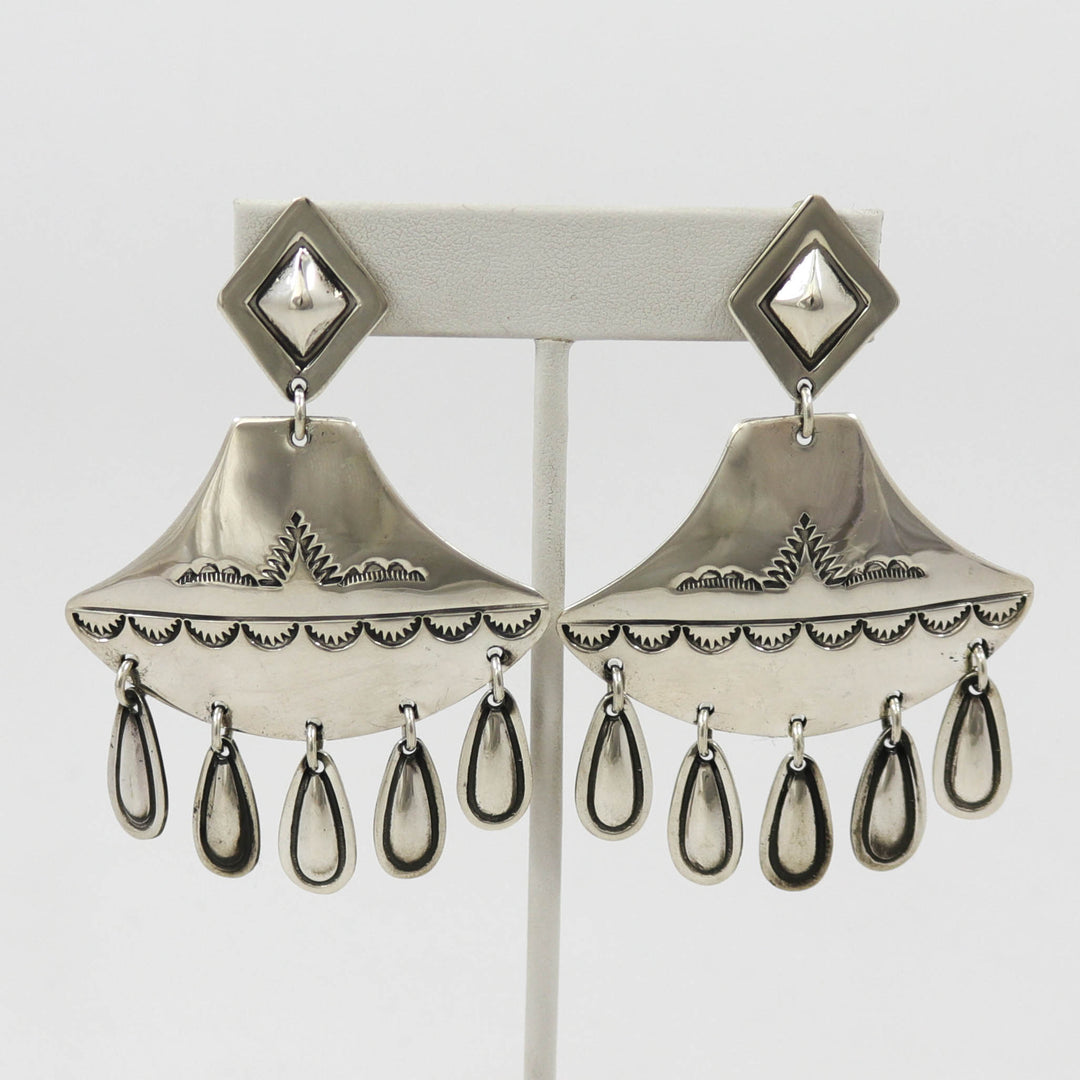 Silver Clip Earrings by Vintage Collection - Garland's