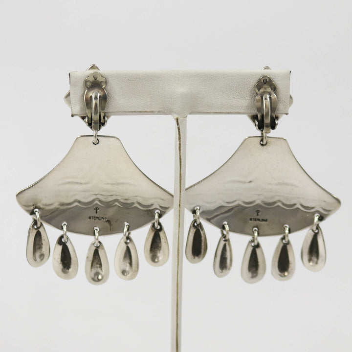 Silver Clip Earrings by Vintage Collection - Garland's
