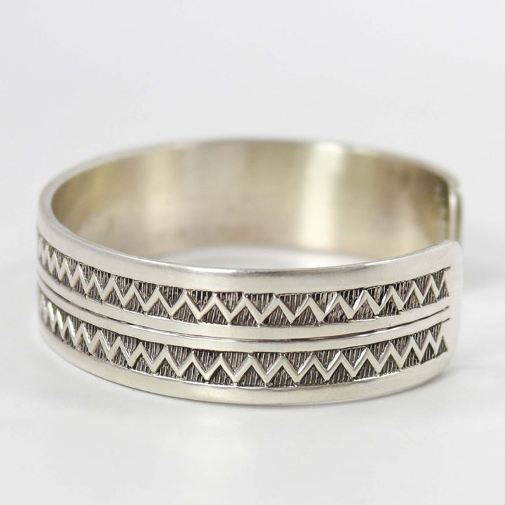 Silver Cuff by Gilbert Begay - Garland's