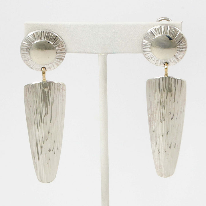 Silver Dangle Earrings by Duane Maktima - Garland's