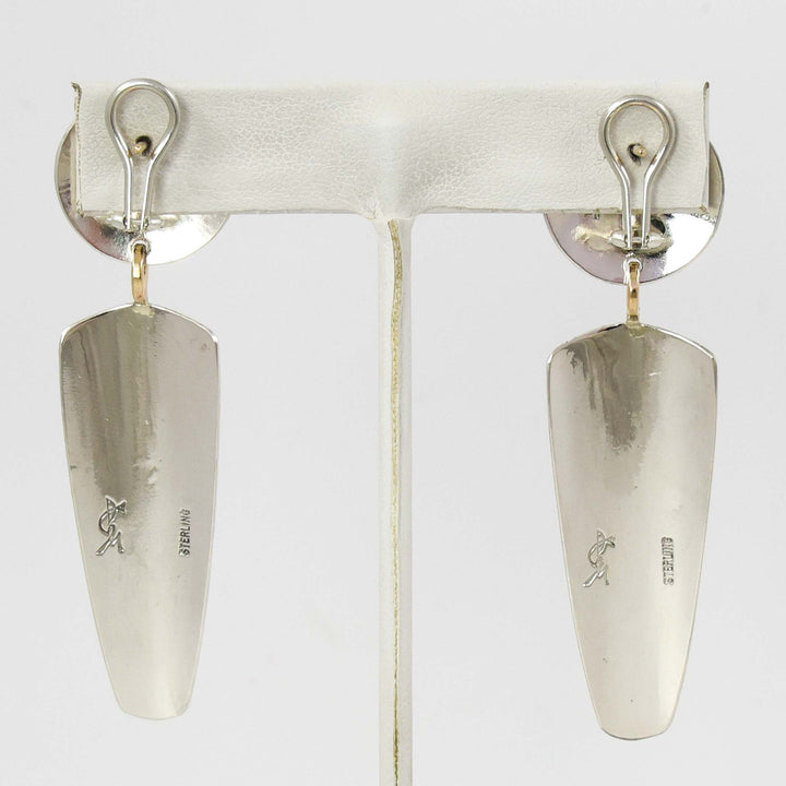 Silver Dangle Earrings by Duane Maktima - Garland's