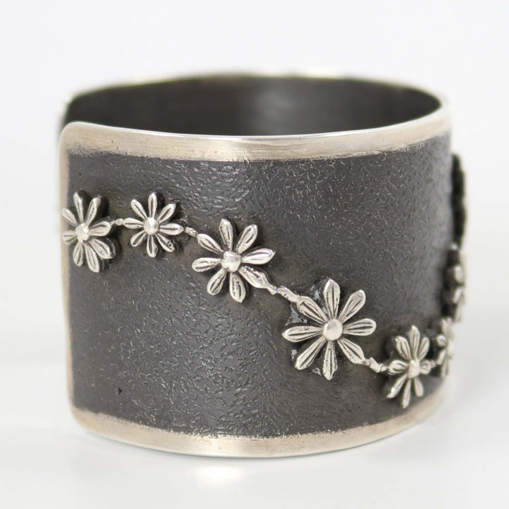 Silver Flower Cuff by Glenda Loretto - Garland's