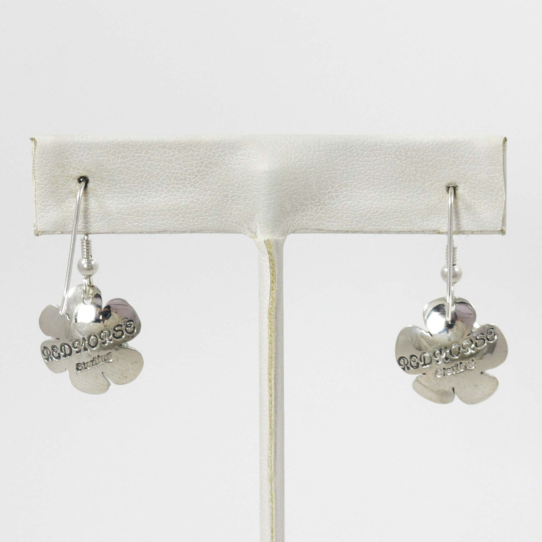 Silver Flower Earrings by Anthony Redhorse - Garland's