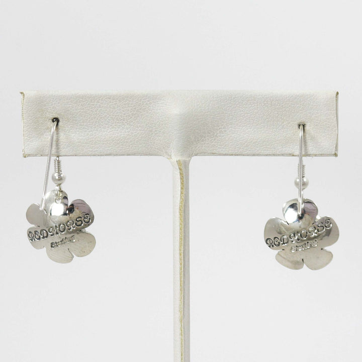 Silver Flower Earrings by Anthony Redhorse - Garland's