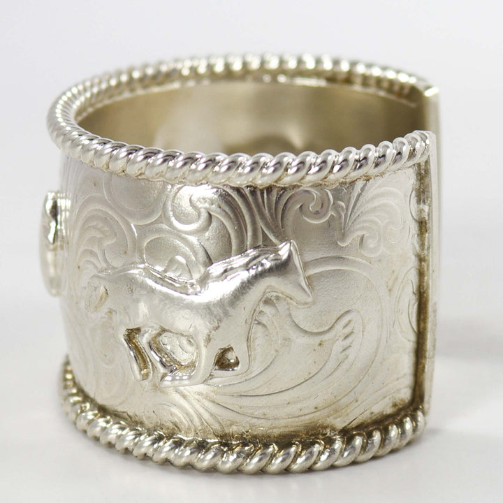 Silver Horse Cuff by Al Joe - Garland's