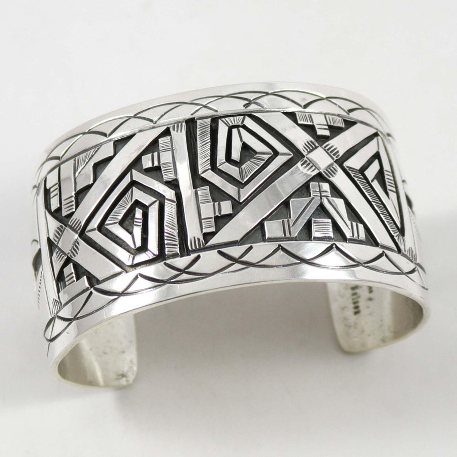 Silver Overlay Cuff by Peter Nelson - Garland's