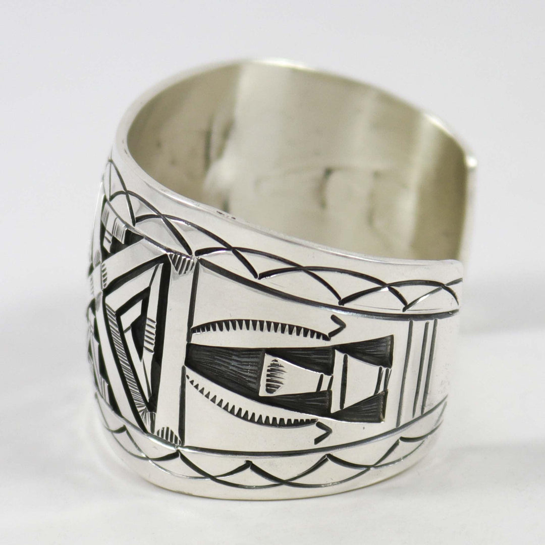 Silver Overlay Cuff by Peter Nelson - Garland's