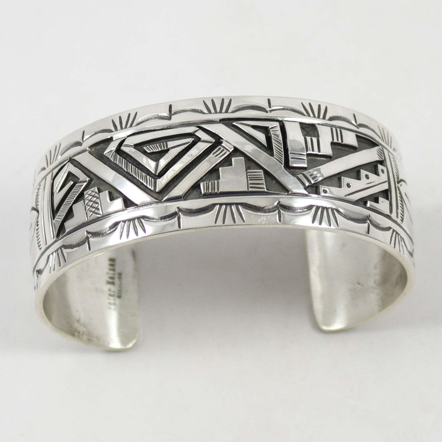 Silver Overlay Cuff by Peter Nelson - Garland's