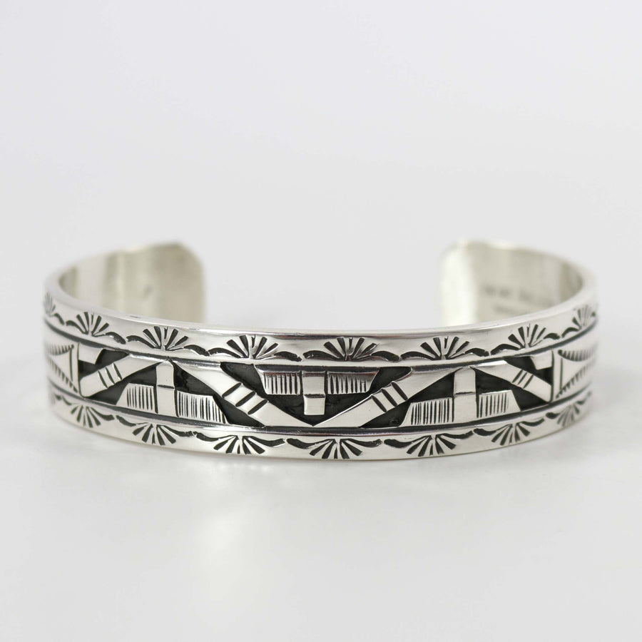 Silver Overlay Cuff by Peter Nelson - Garland's