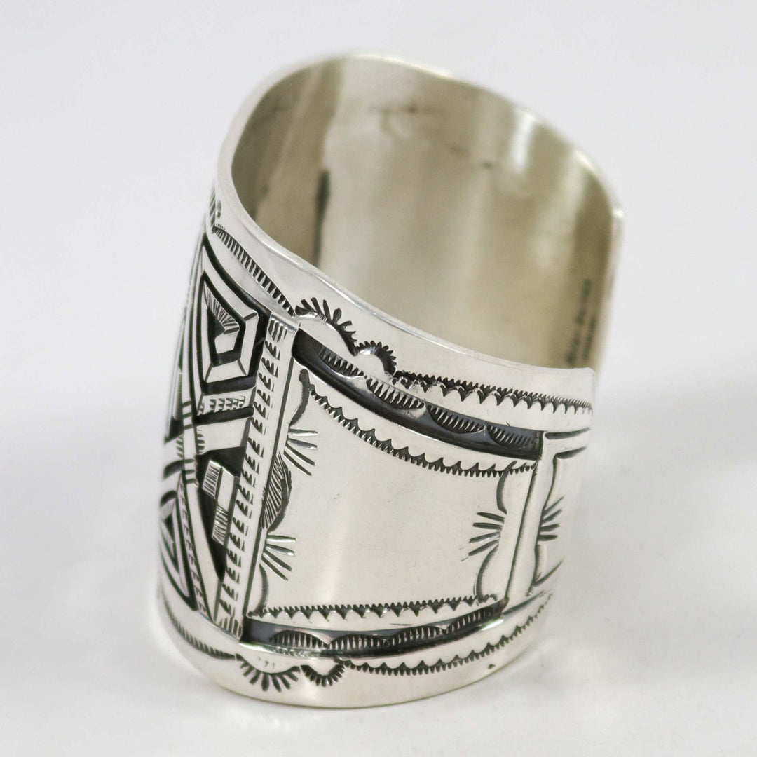 Silver Overlay Cuff by Peter Nelson - Garland's