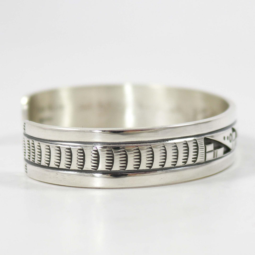 Silver Overlay Cuff by Peter Nelson - Garland's