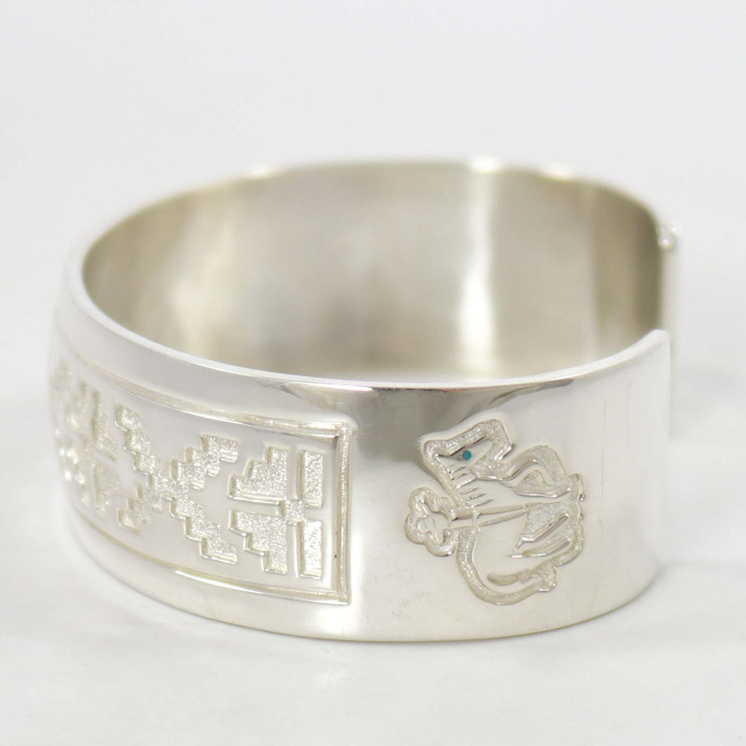 Silver Overlay Cuff by Robert Taylor - Garland's