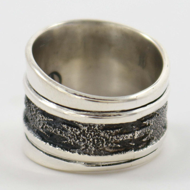 Silver Overlay Ring by Al Joe - Garland's