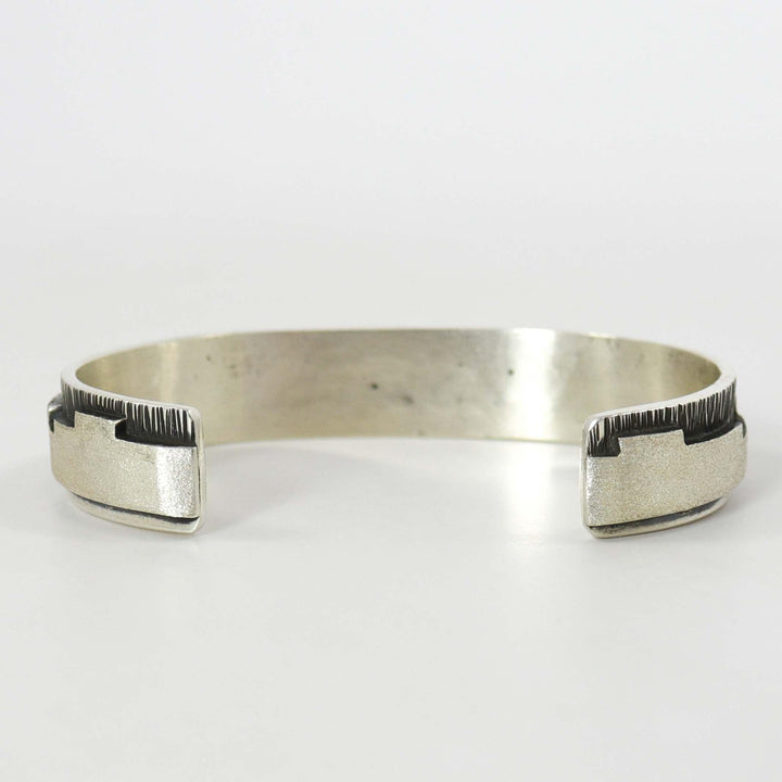 Silver Textured Cuff by Peter Nelson - Garland's
