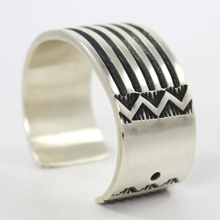 Silver Tracks Cuff by Elvira Bill - Garland's