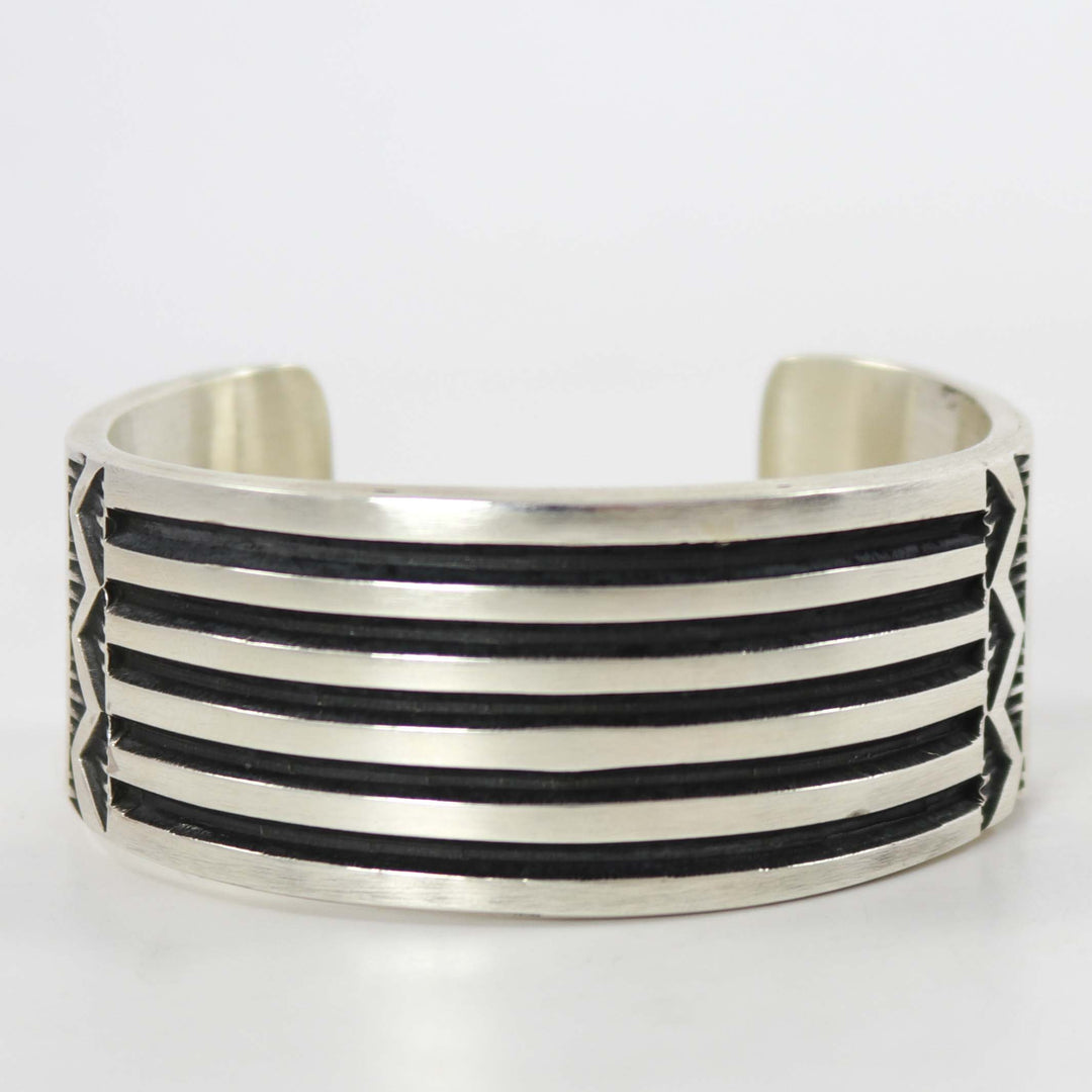 Silver Tracks Cuff by Elvira Bill - Garland's