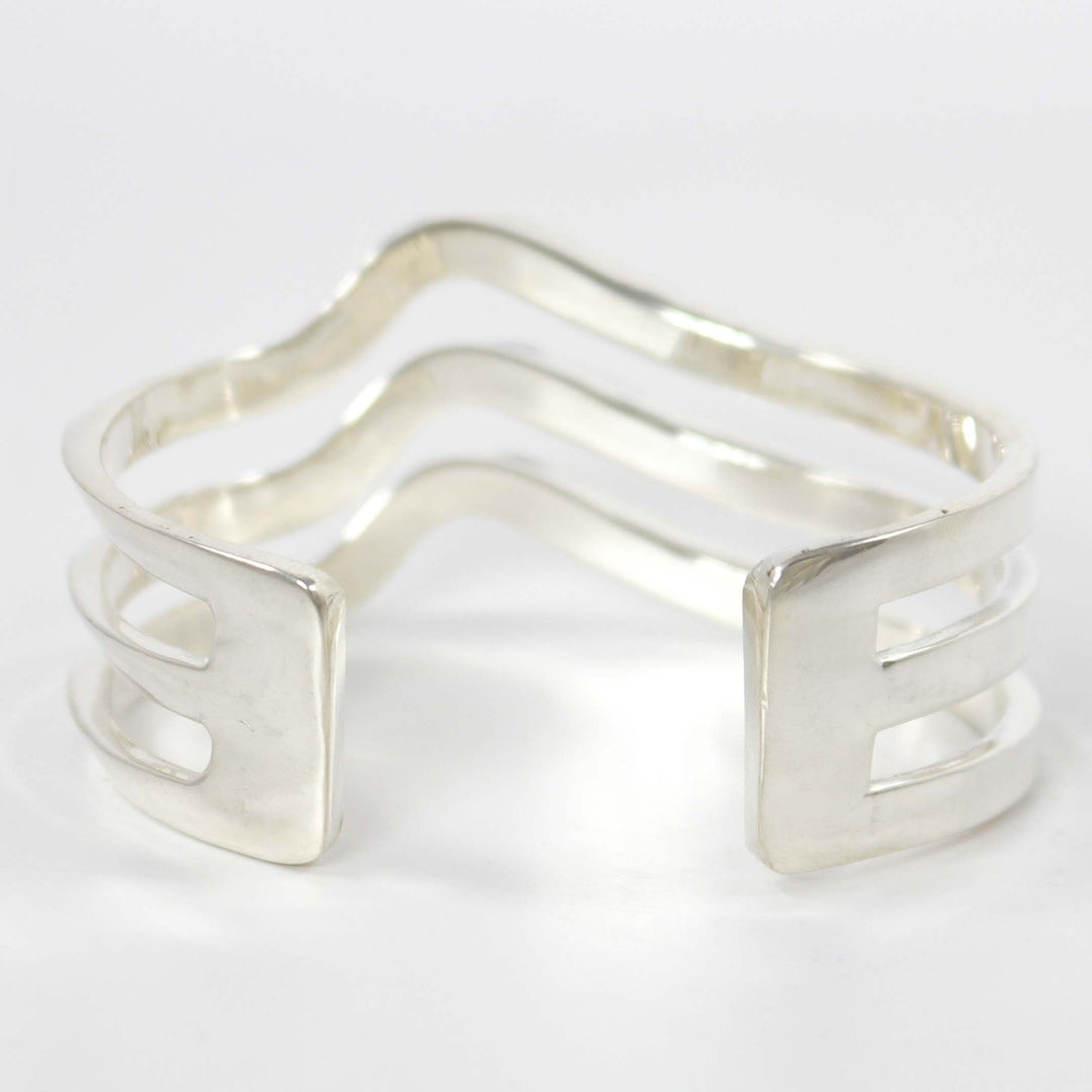Silver Wave Cuff by Melanie and Michael Lente - Garland's