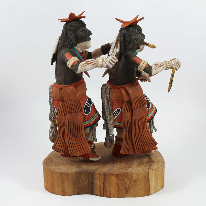 Snake Dancer Kachina Pair by Norbert Tewa - Garland's