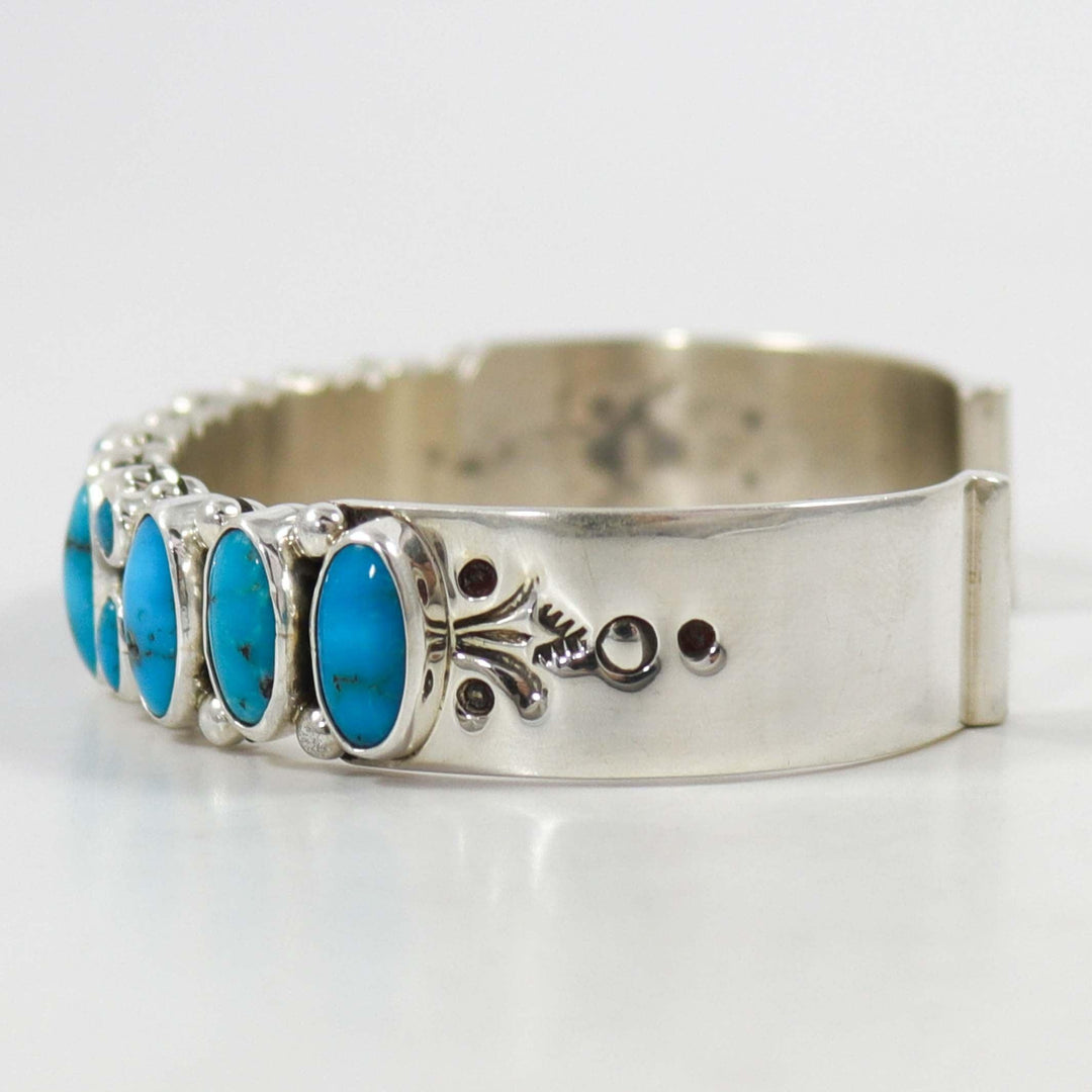 Sonoran Rose Turquoise Cuff by Dee Nez - Garland's