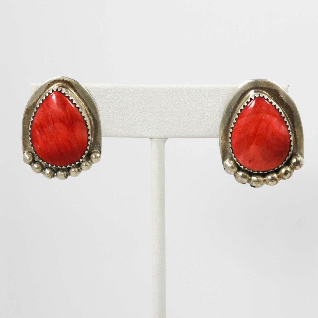 Spiny Oyster Earrings by Joe and Angie Reano - Garland's