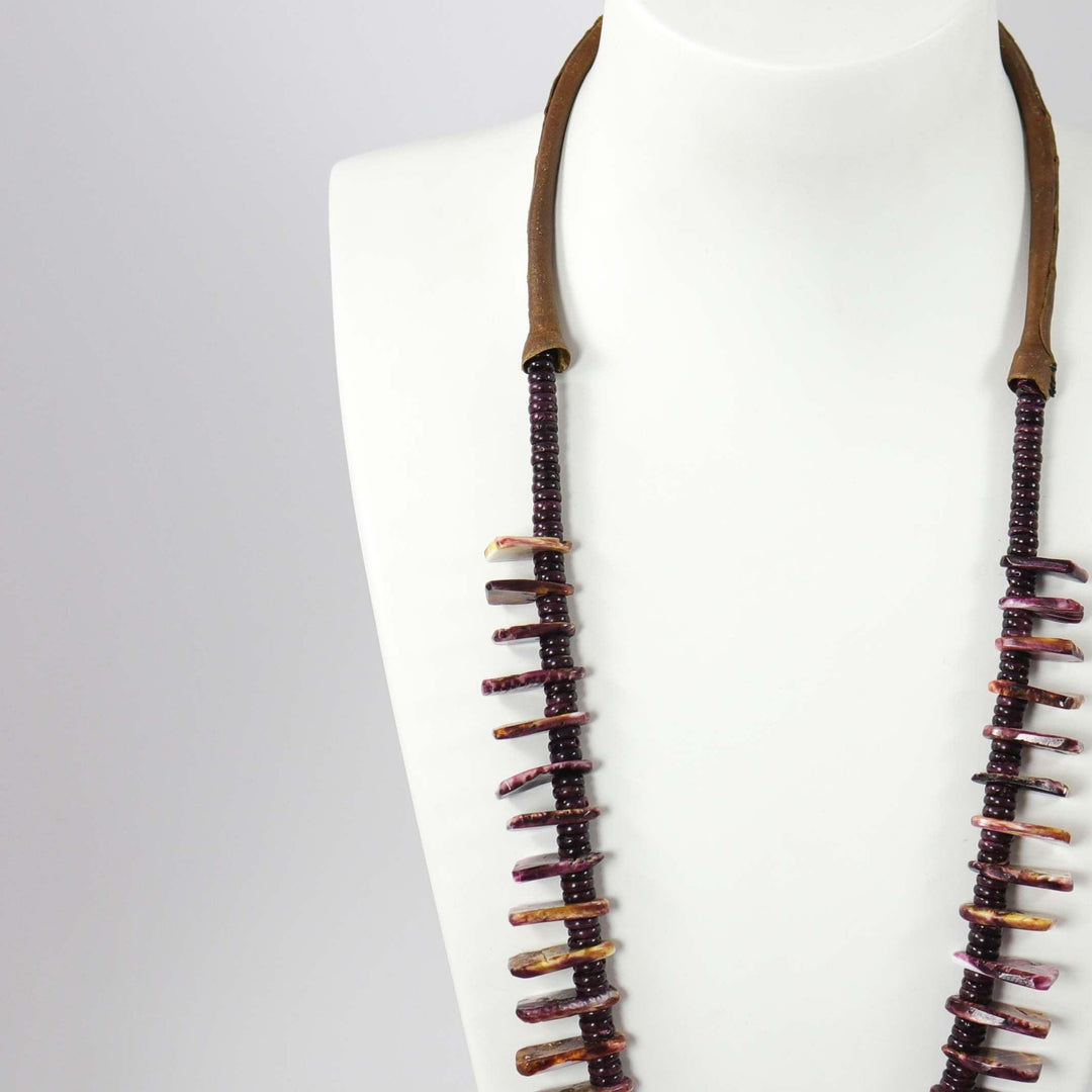 Spiny Oyster Jacla Necklace by Kenneth Aguilar - Garland's