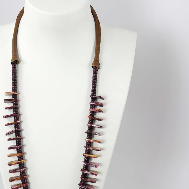 Spiny Oyster Jacla Necklace by Kenneth Aguilar - Garland's