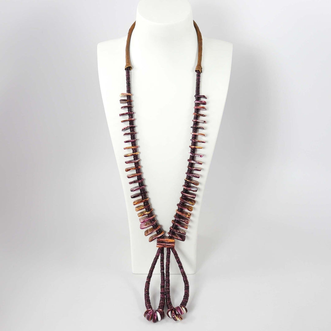 Spiny Oyster Jacla Necklace by Kenneth Aguilar - Garland's