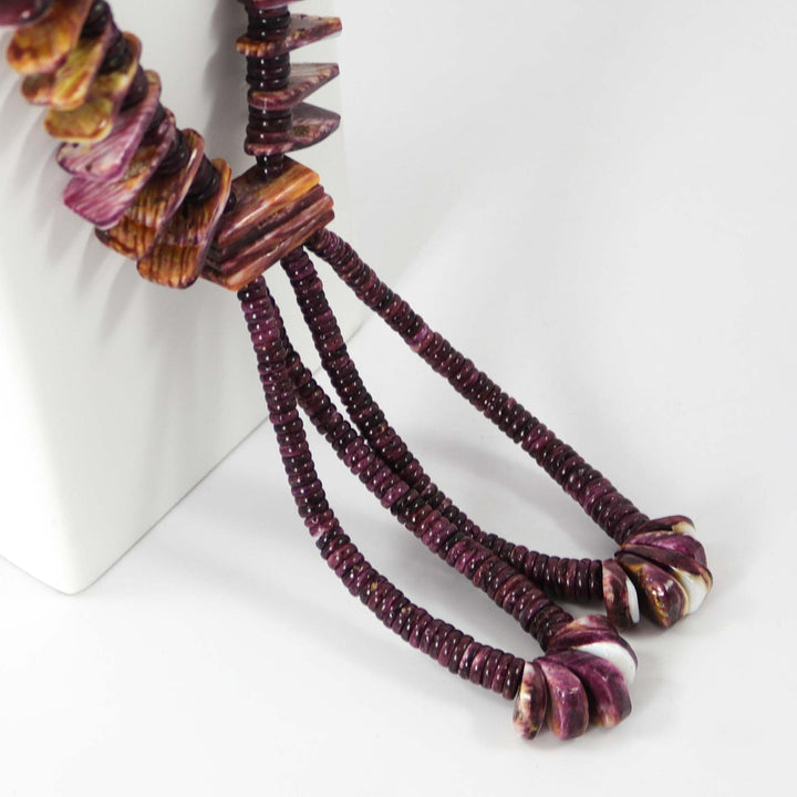 Spiny Oyster Jacla Necklace by Kenneth Aguilar - Garland's