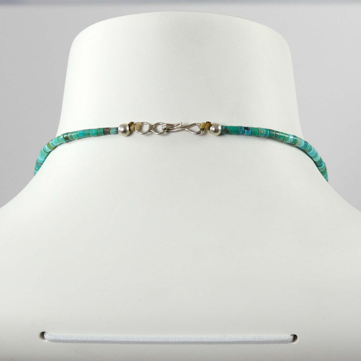 Spiny Oyster Shell and Turquoise Necklace by Raymond Tenorio - Garland's