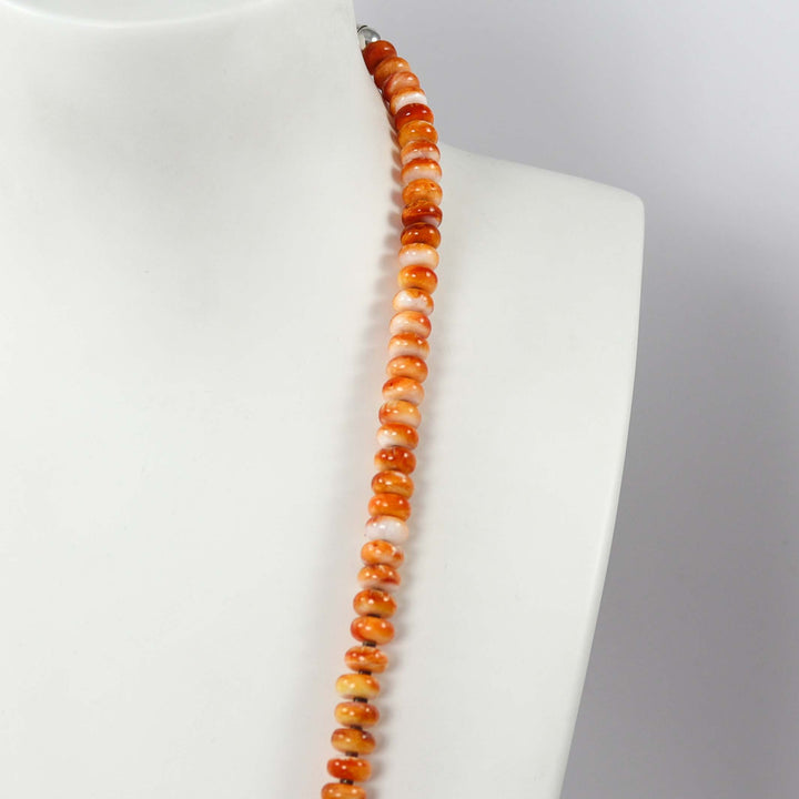 Spiny Oyster Tab Necklace by Joe and Angie Reano - Garland's