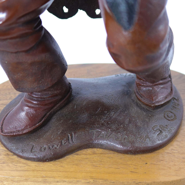 “Spiritual Peace” Bronze Sculpture by Lowell Talashoma Sr. - Garland's