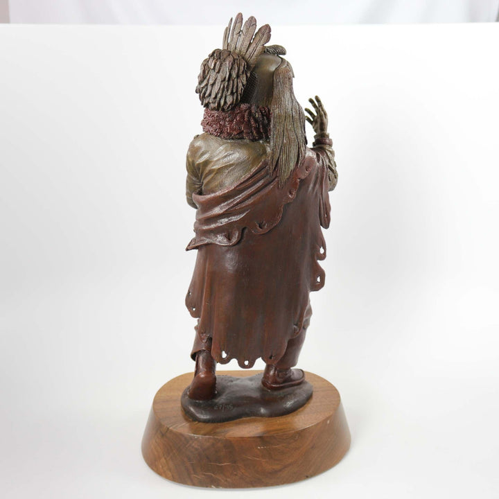 “Spiritual Peace” Bronze Sculpture by Lowell Talashoma Sr. - Garland's