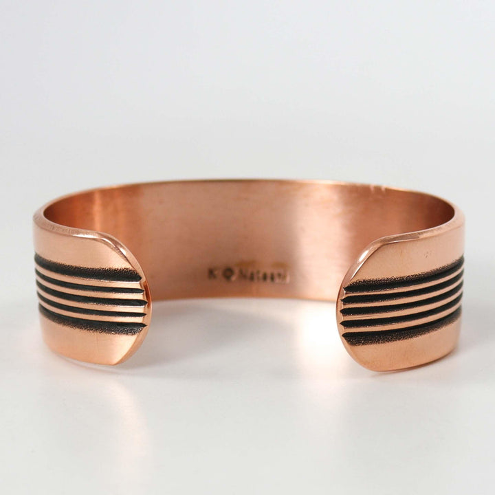 Stamped Copper Cuff by Karl Nataani - Garland's