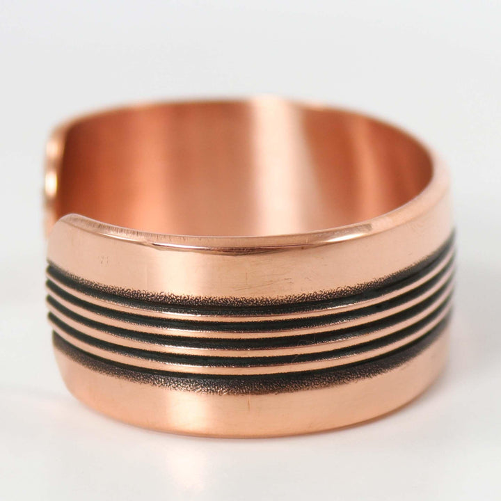 Stamped Copper Cuff by Karl Nataani - Garland's
