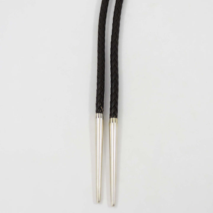 Stamped Silver Bola Tie by Fidel Bahe - Garland's