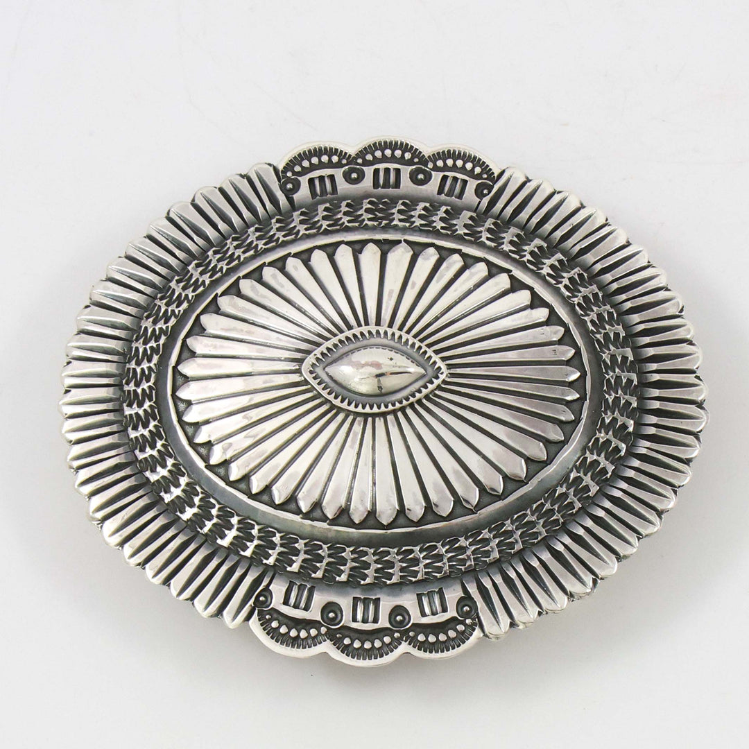 Stamped Silver Buckle by Sunshine Reeves - Garland's