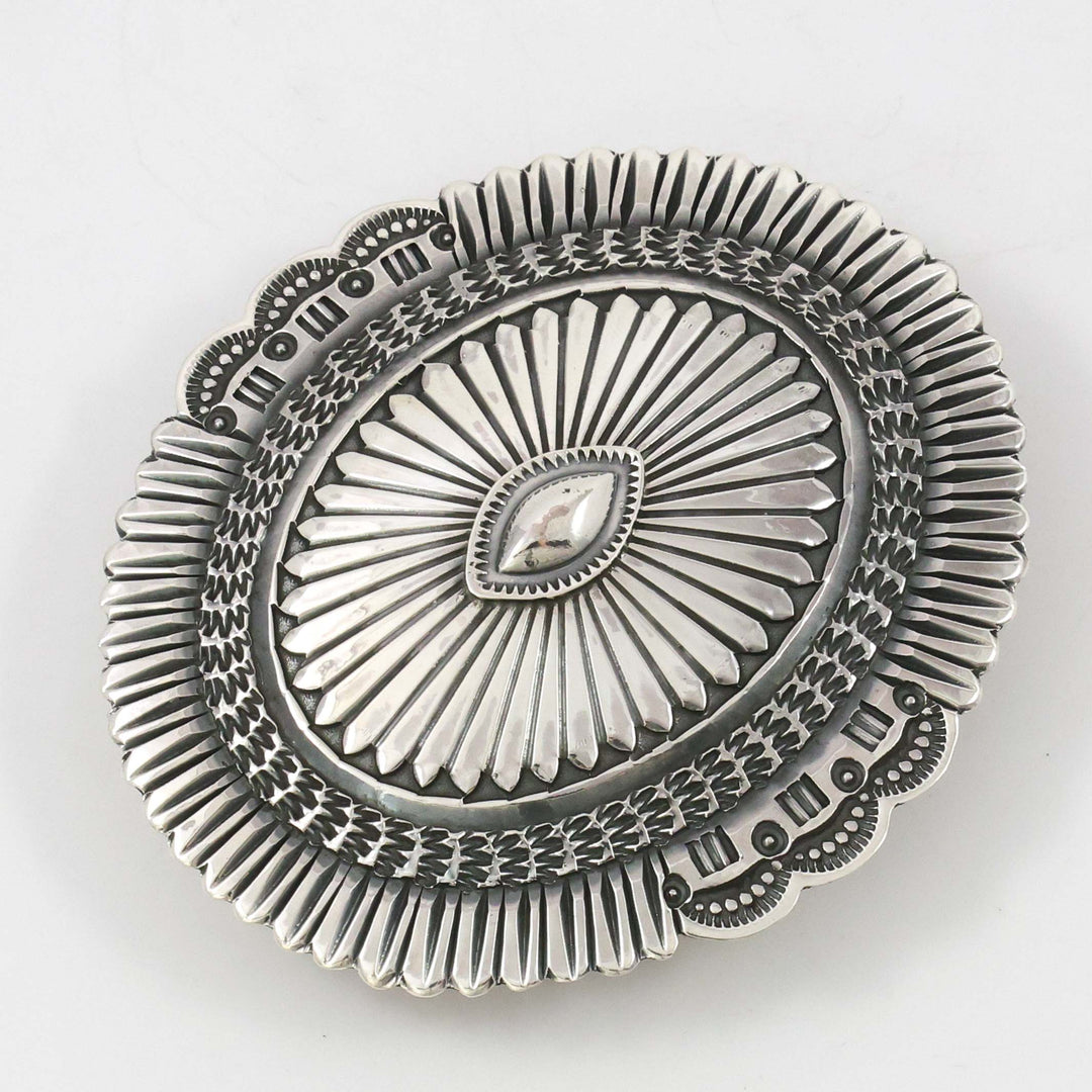Stamped Silver Buckle by Sunshine Reeves - Garland's