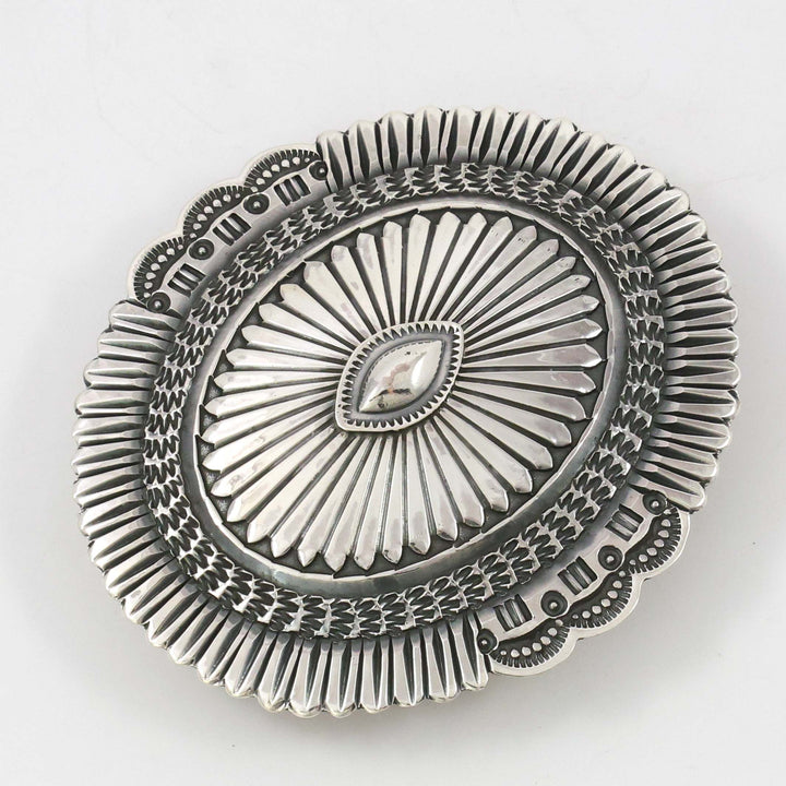 Stamped Silver Buckle by Sunshine Reeves - Garland's