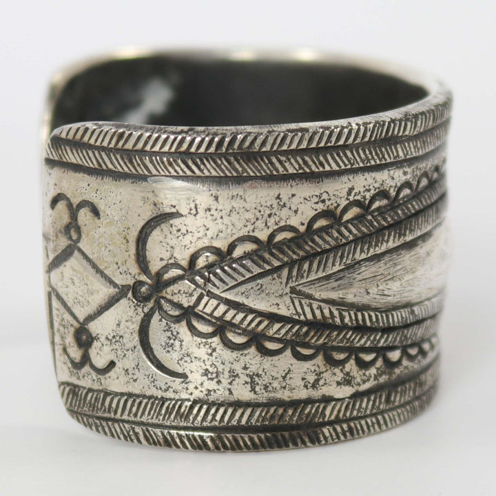 Stamped Silver Cuff by Jock Favour - Garland's
